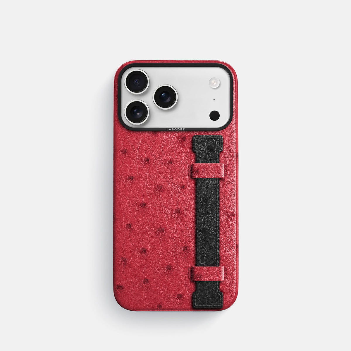Handle Case Coloré For iPhone 18 Pro In Ostrich -1 | Red-Black