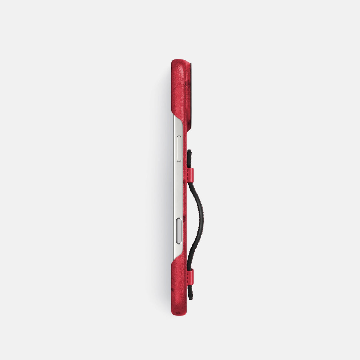 Handle Case Coloré For iPhone 18 Pro In Ostrich -3 | Red-Black