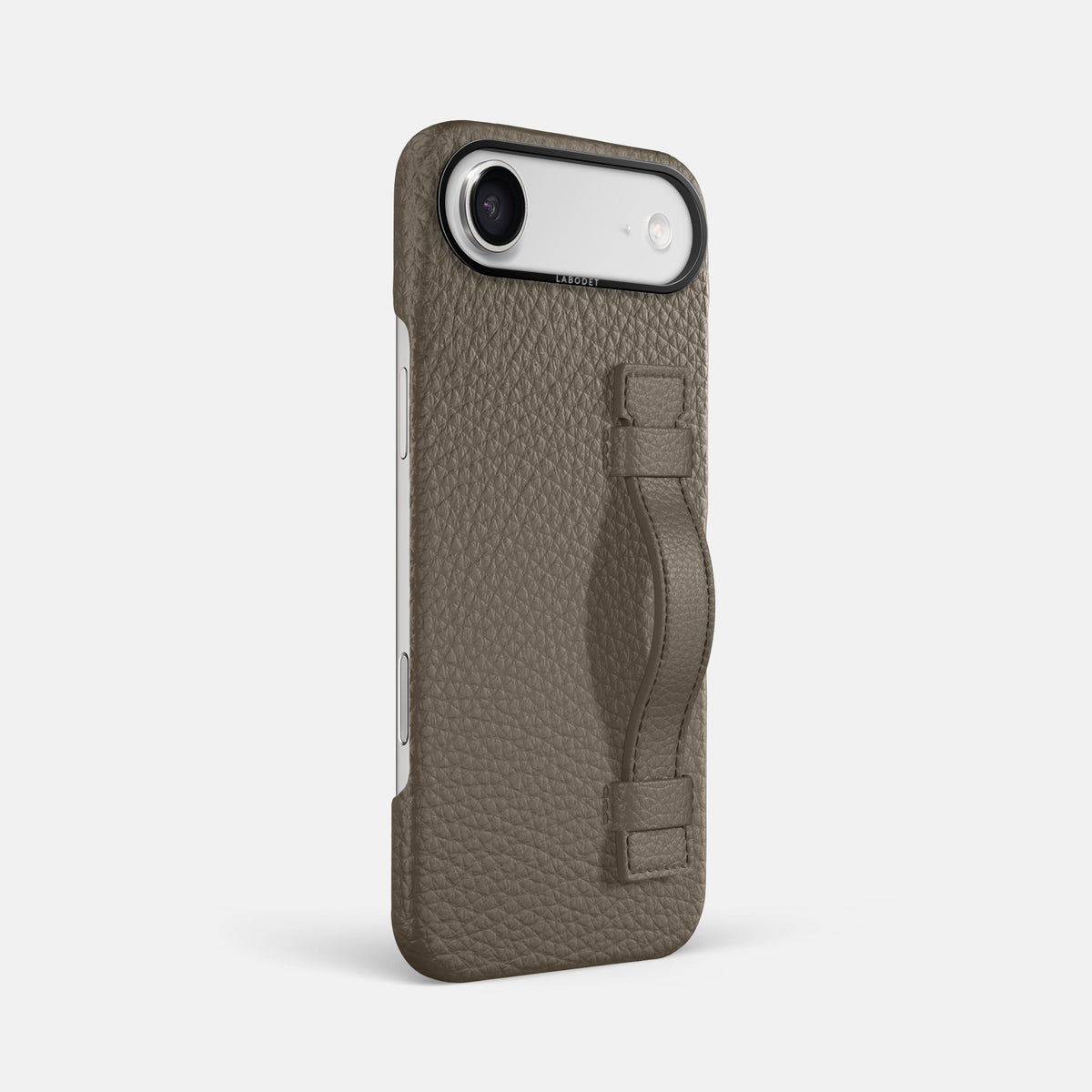 Handle Case For iPhone 17 Air In Calf -2 | Taupe-Black