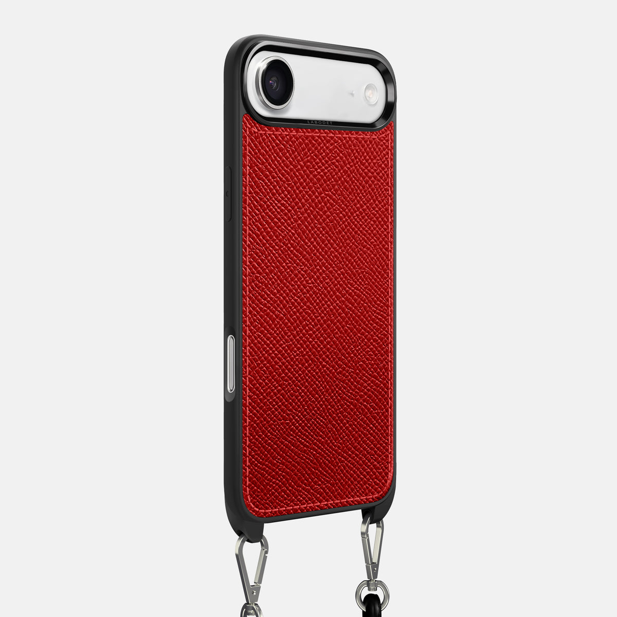 Crossbody Sport Case For iPhone 17 Air In Epsom-Style Calf -2 | Red