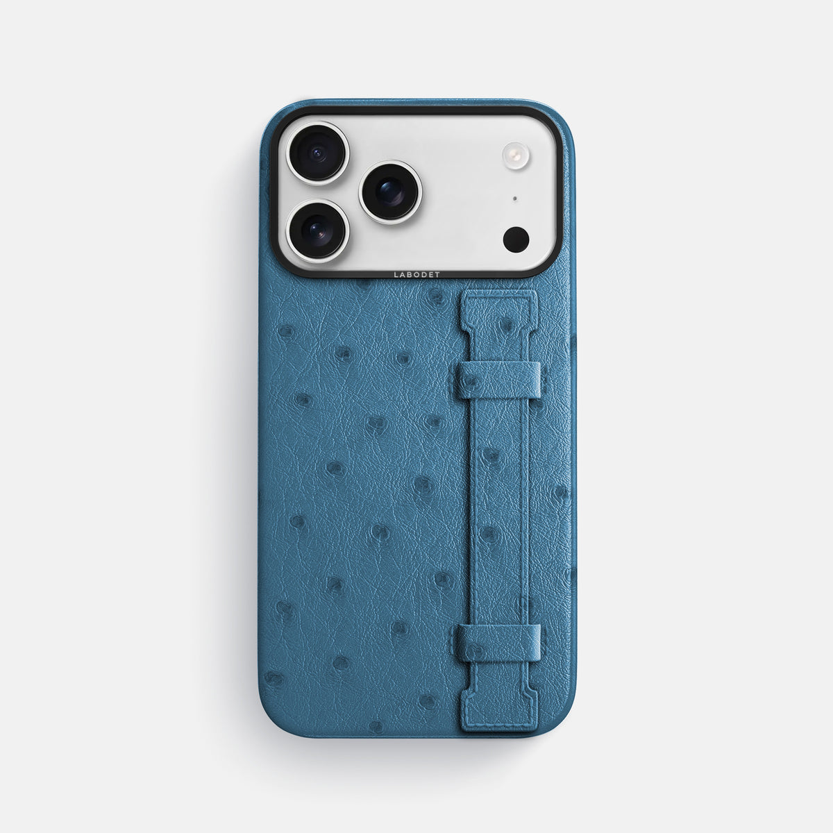 Handle Case For iPhone 17 Pro Max In Ostrich -1 | Blue-Jeans-Black
