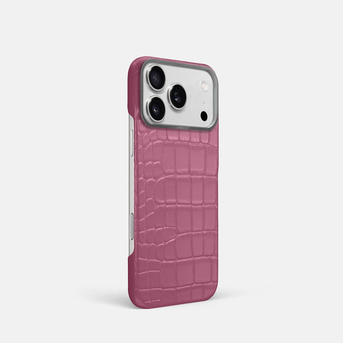 Classic Case For iPhone 18 Pro In Alligator -2 | Pink-Lagoon-Steel