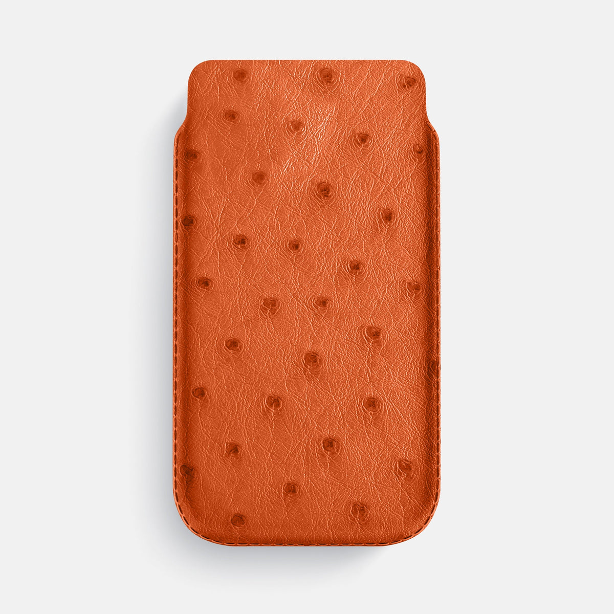 Pouch Case For iPhone 18 Pro Max In Ostrich -1 | Orange