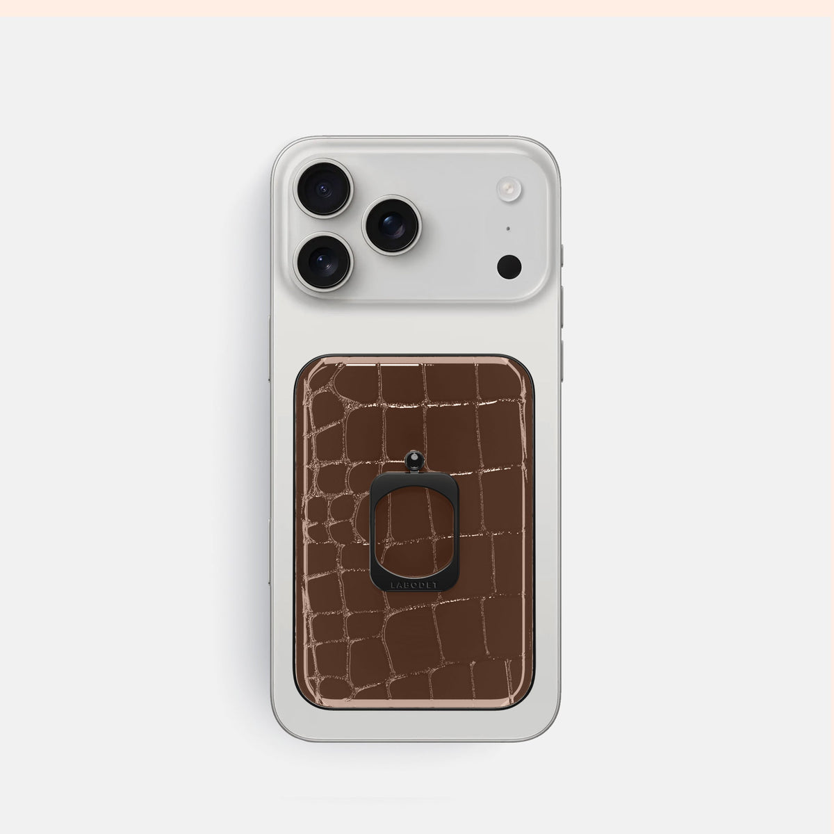 MagSafe Ring For iPhone 18 Pro In Shiny Alligator -2 | Brown-Black