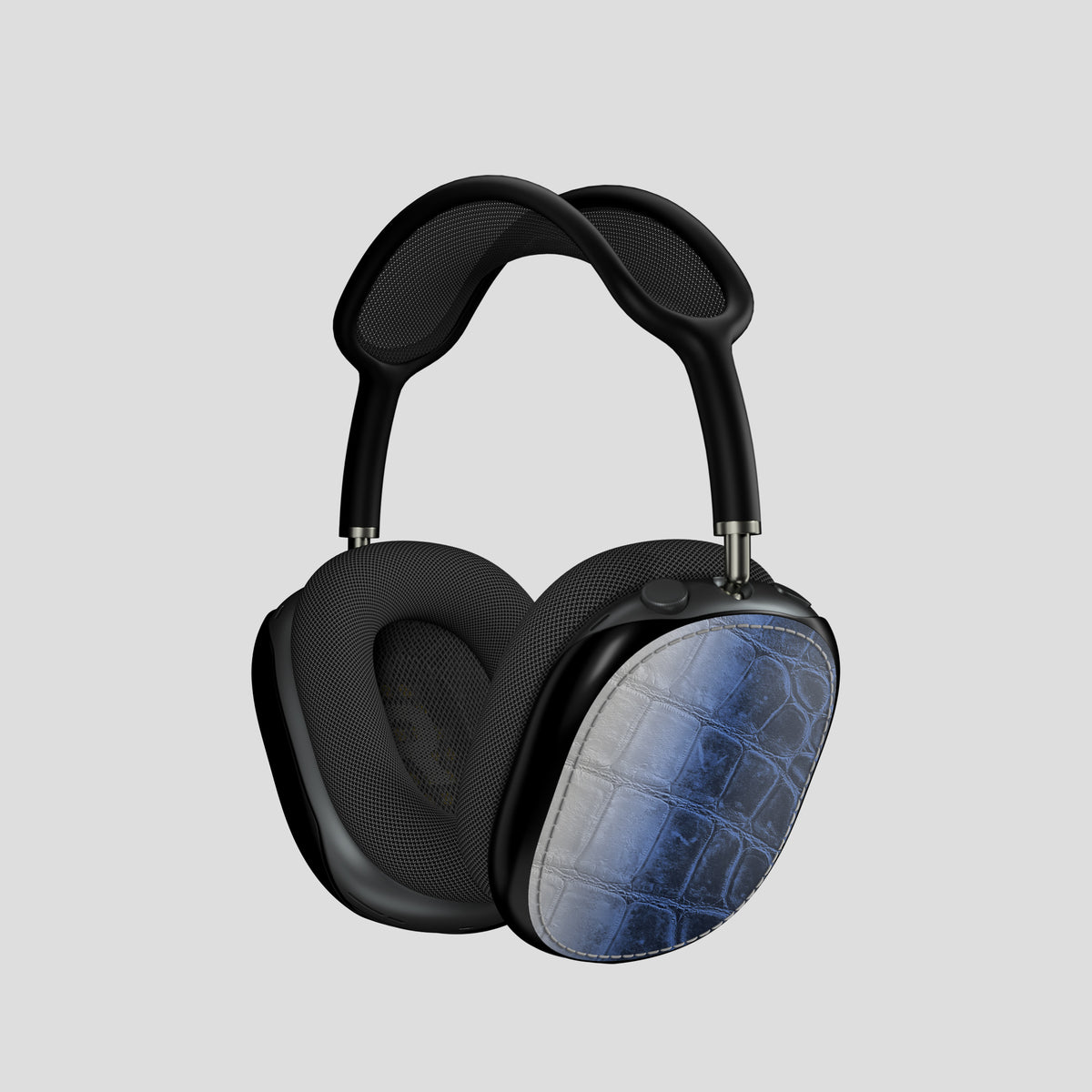 Shells For AirPods Max In Himalayan Crocodile -1 | Navy-Blue