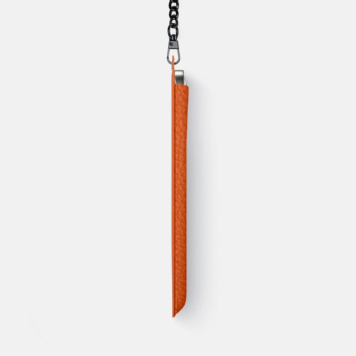 Crossbody Bag For iPhone 18 Pro Max In Calf -4 | Orange-Black