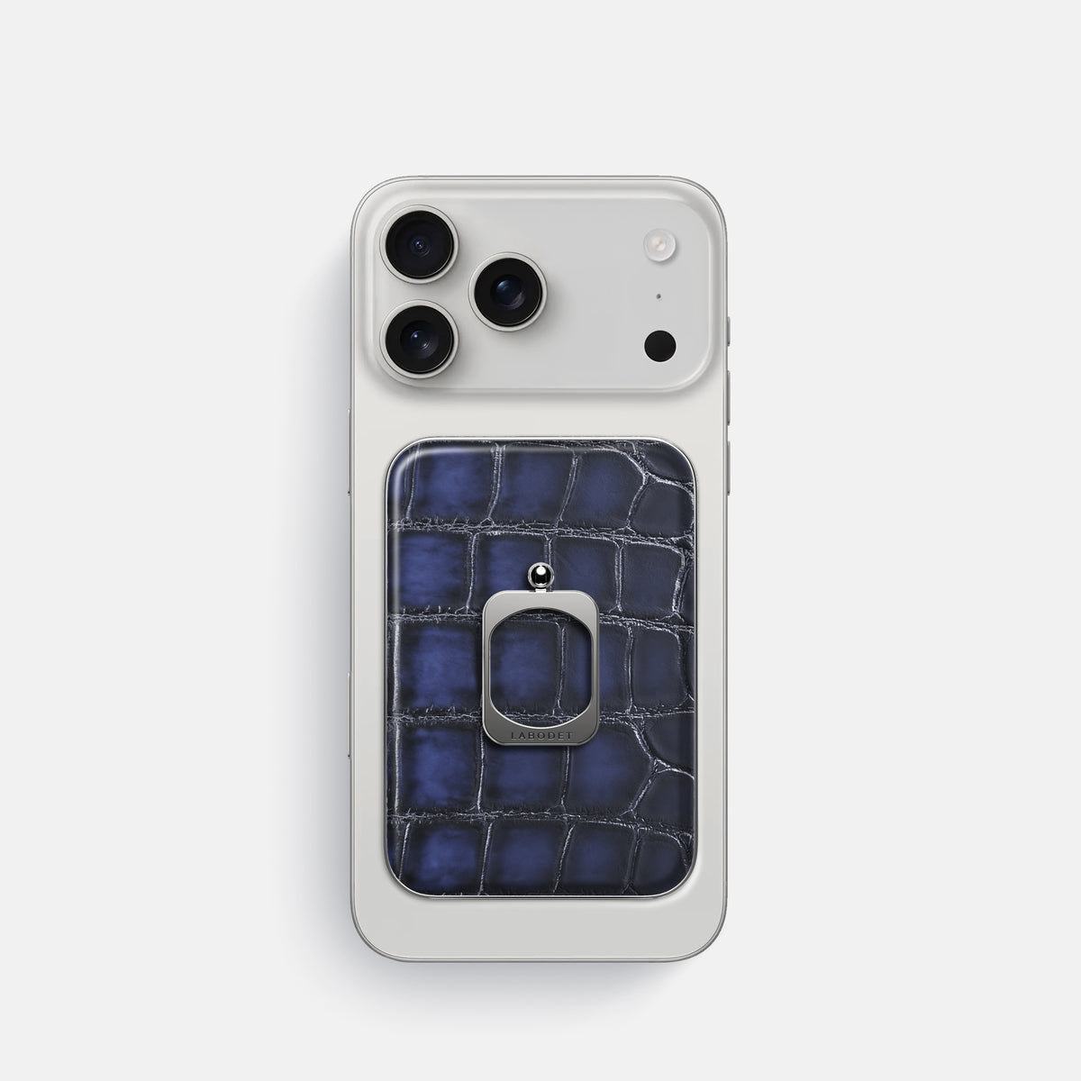 MagSafe Ring For iPhone 17 Pro In Patina Alligator -2 | Havana-Blue-Steel