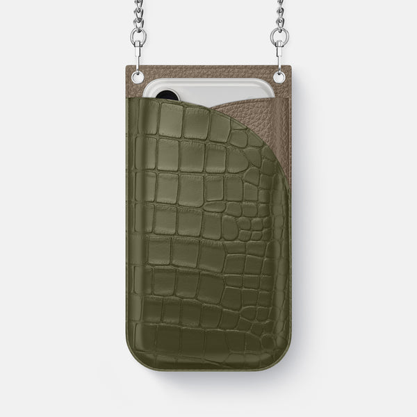 Crossbody Bag For iPhone 17 Air In Alligator