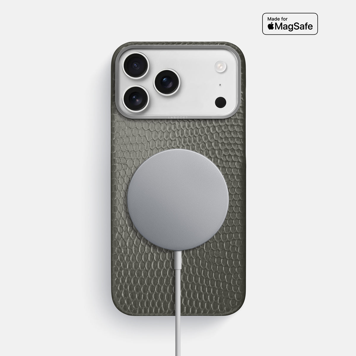 Classic Case For iPhone 17 Pro Max In Lizard -5 | Grey-Steel