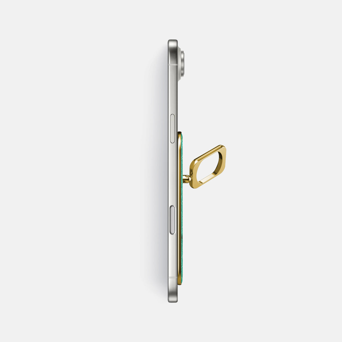 MagSafe Ring For iPhone 17 Air In Ostrich -3 | Turquoise-Gold
