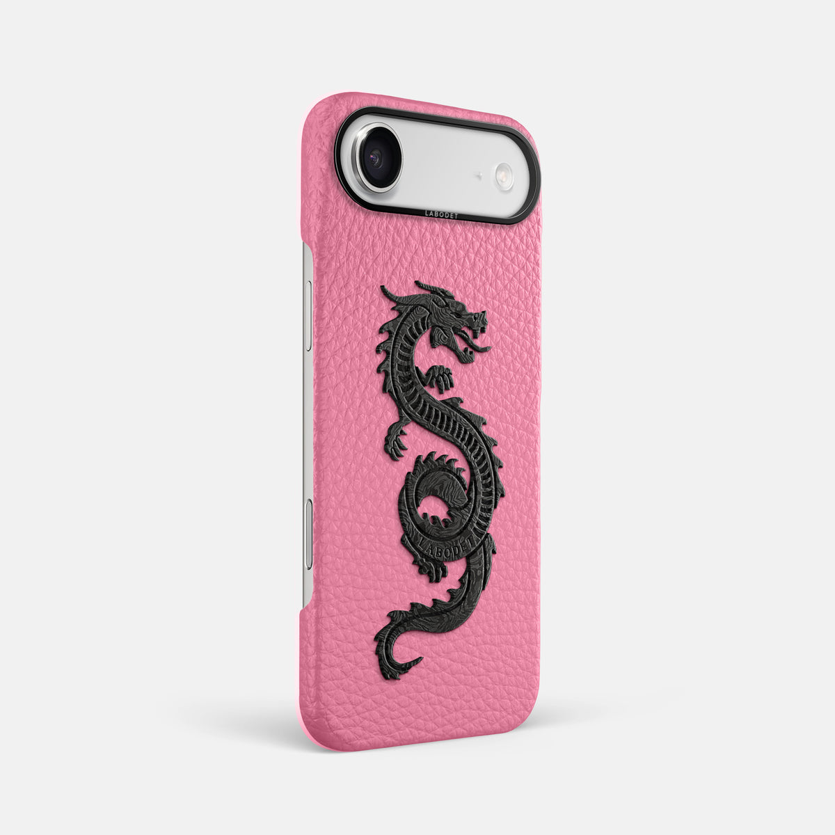 Classic Case With Carbon Dragon For iPhone 17 Air In Calf -2 | Pink-Black