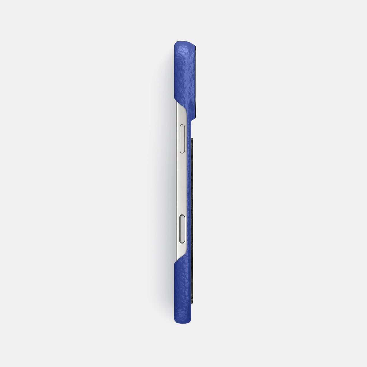 Classic Case With Carbon Dragon For iPhone 18 Pro Max In Calf -3 | Royal-Blue-Black