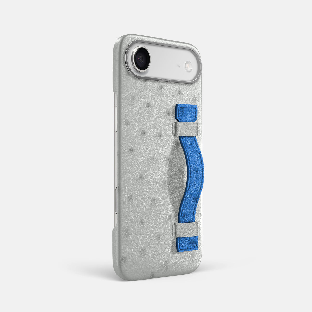 Handle Case Coloré For iPhone 17 Air In Ostrich -2 | White-Steel