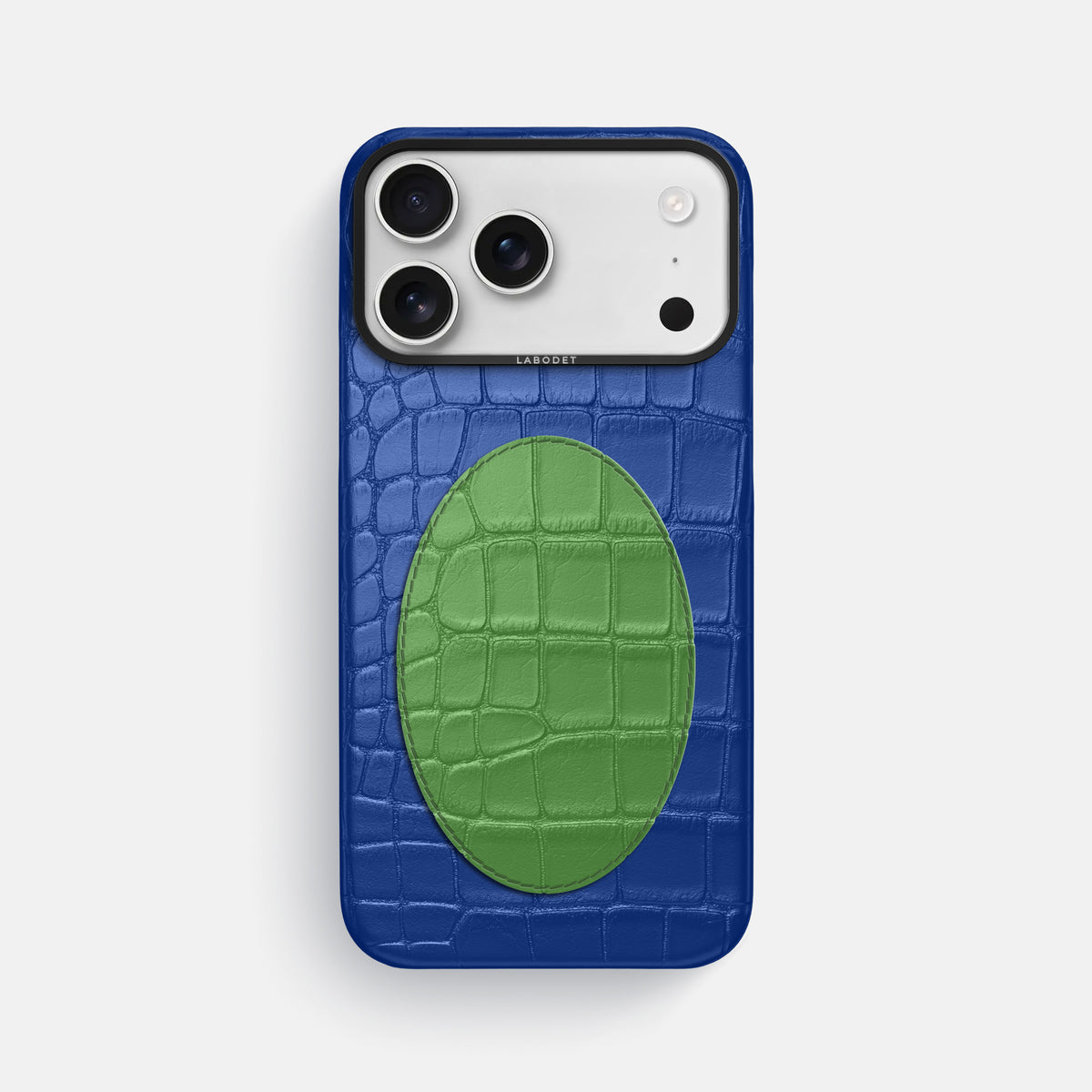 Classic Case With Oval For iPhone 17 Pro Max In Alligator -1 | Royal-Blue-Black