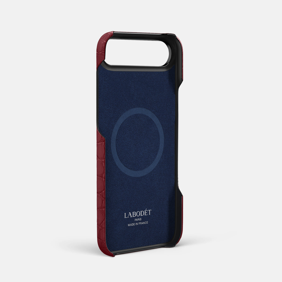 Classic Case With UpOnly For iPhone 17 Air In Alligator -3 | Burgundy-Black