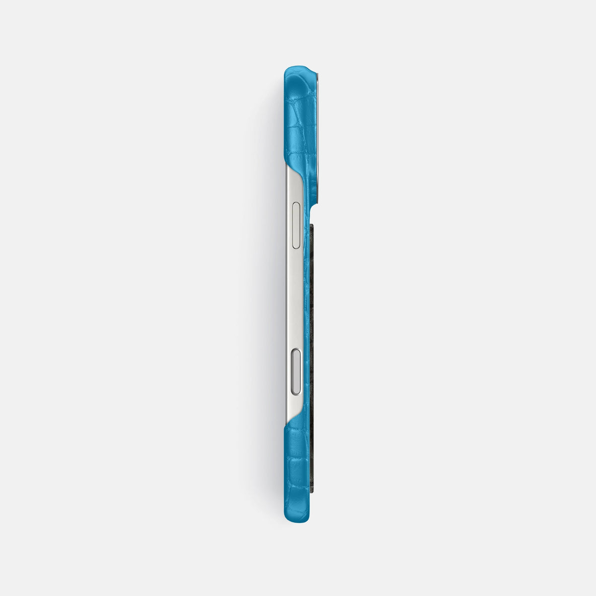 Classic Case With Carbon Dragon For iPhone 18 Pro Max In Alligator -3 | Curaçao-Blue-Steel