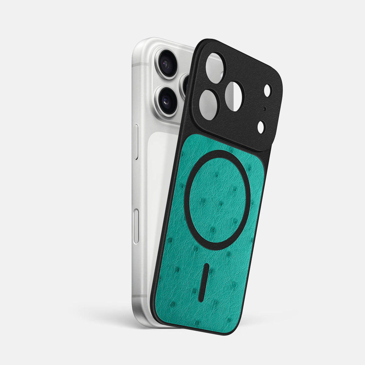MagSafe Mask For iPhone 17 Pro Max In Ostrich -1 | Turquoise