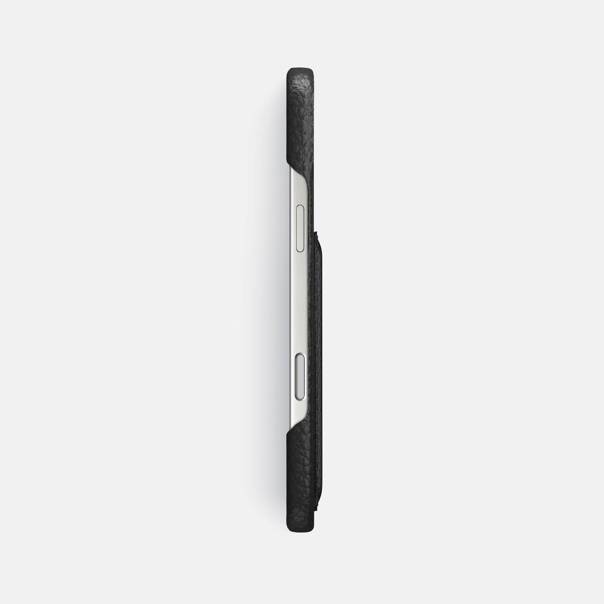 Slim Card Case For iPhone 18 Pro Max In Calf -3 | Black