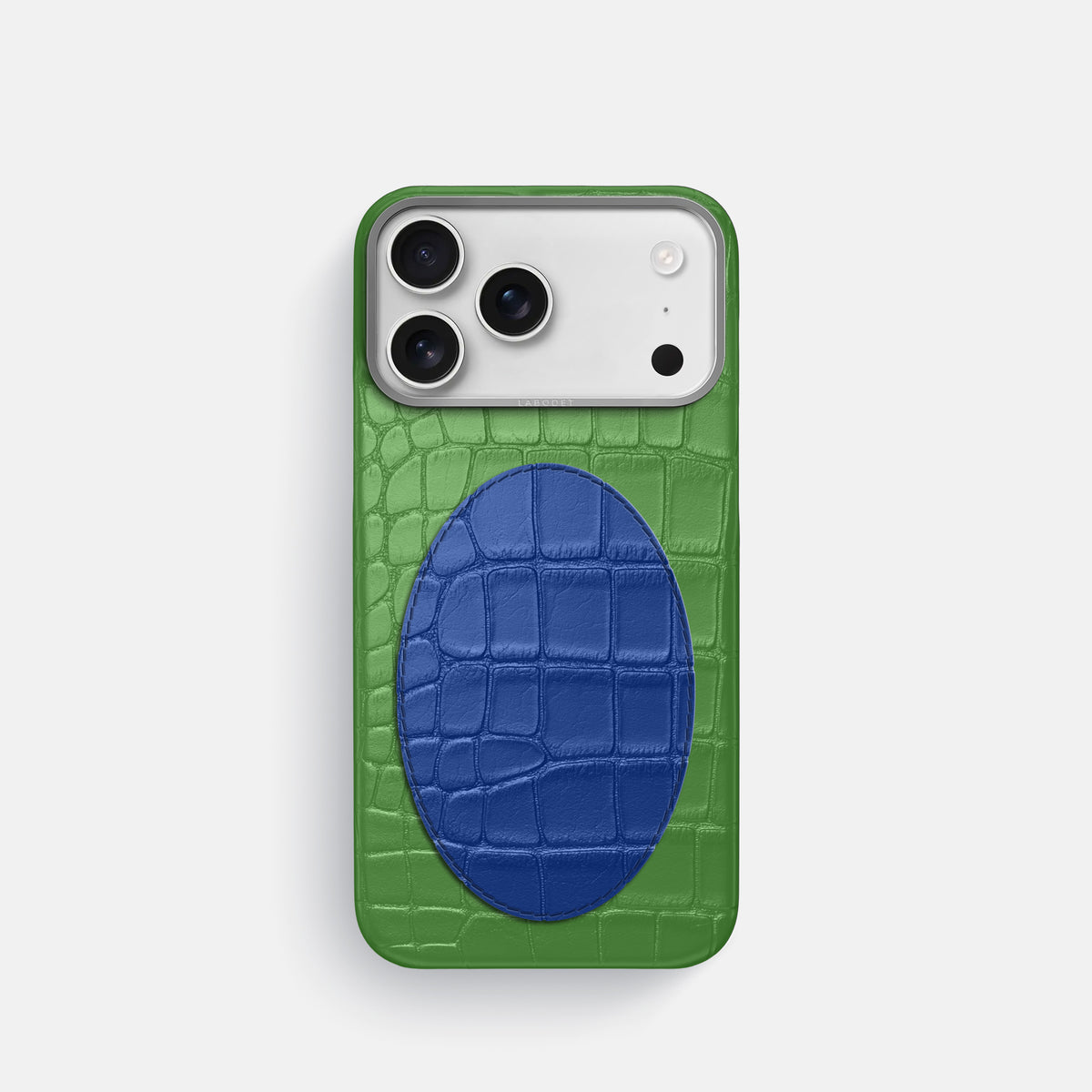 Classic Case With Oval For iPhone 17 Pro In Alligator -1 | Apple-Green-Steel