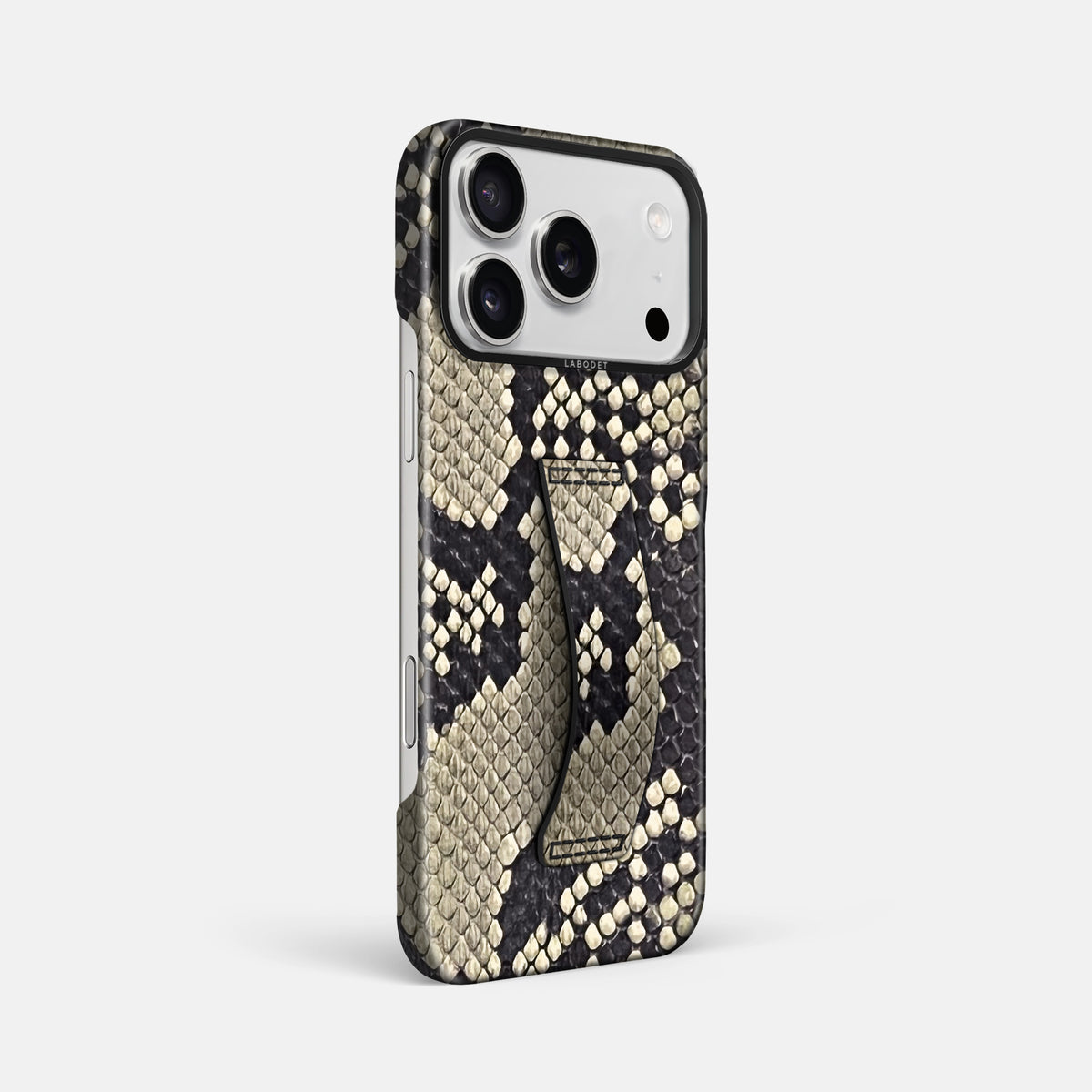 Finger Case For iPhone 17 Pro Max In Deluxe Python -2 | Savannah-Black