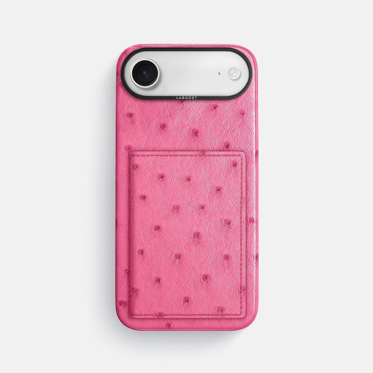 Bi-Fold Case For iPhone 17 Air In Ostrich -1 | Pink-Black
