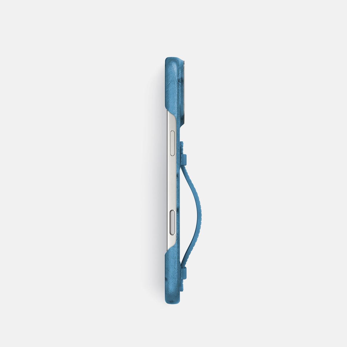 Center Handle For iPhone 17 Pro In Ostrich -2 | Blue-Jeans-Steel