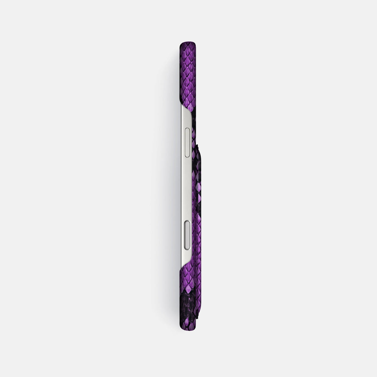 Slim Card Case For iPhone 18 Pro Max In Deluxe Python -3 | Purple