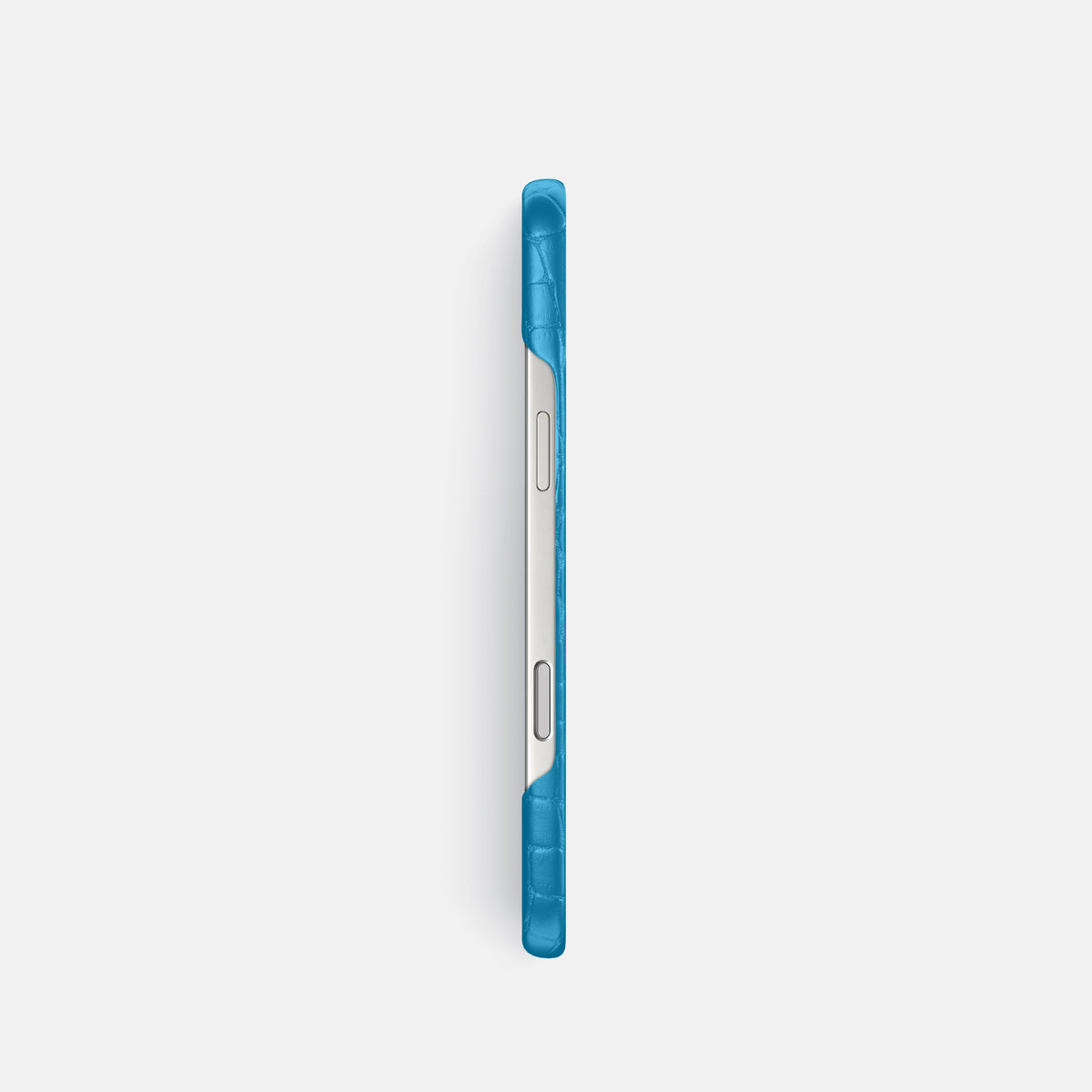Slim Case For iPhone 17 Pro In Alligator -3 | Curaçao-Blue