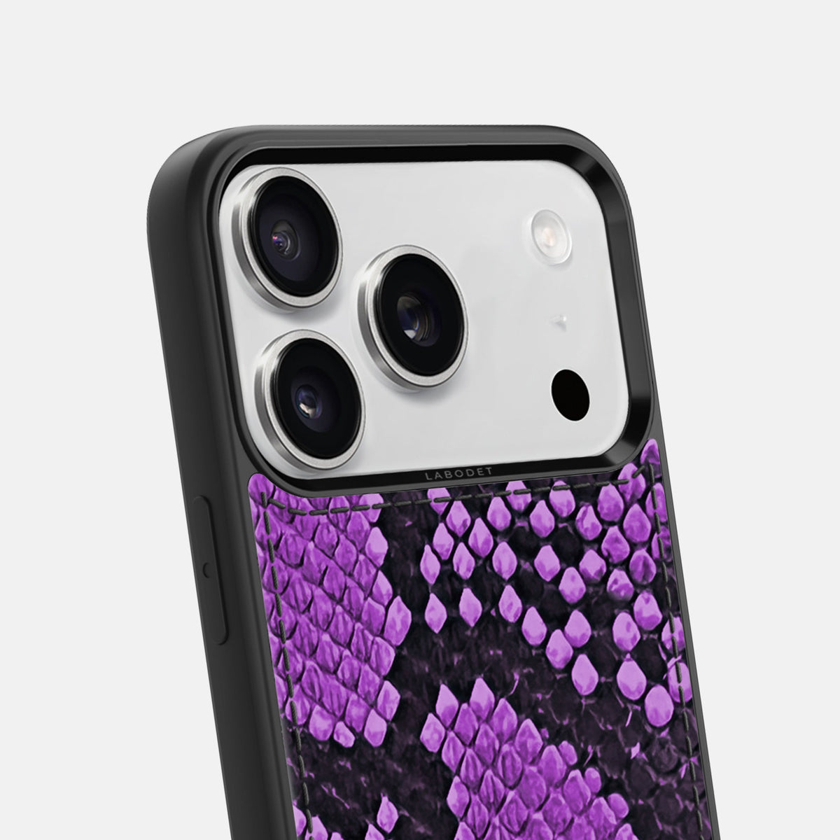 Sport Case For iPhone 18 Pro In Deluxe Python -6 | Purple