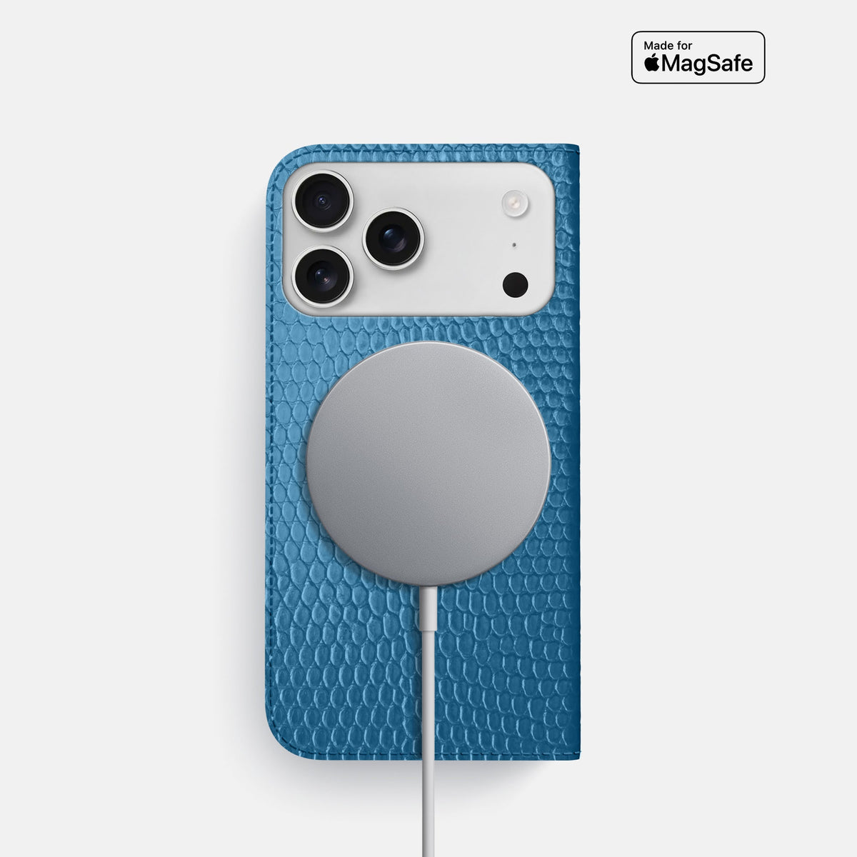 Folio Slim Case For iPhone 18 Pro In Lizard -3 | Blue
