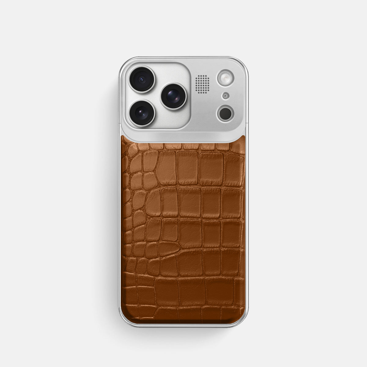 Metal Case For iPhone 17 Pro In Alligator -1 | Honey-Steel
