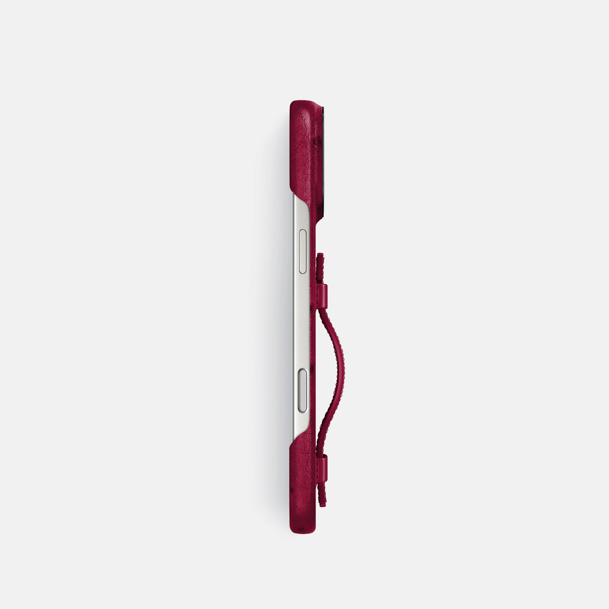 Handle Case For iPhone 18 Pro In Ostrich -3 | Bordeaux-Black