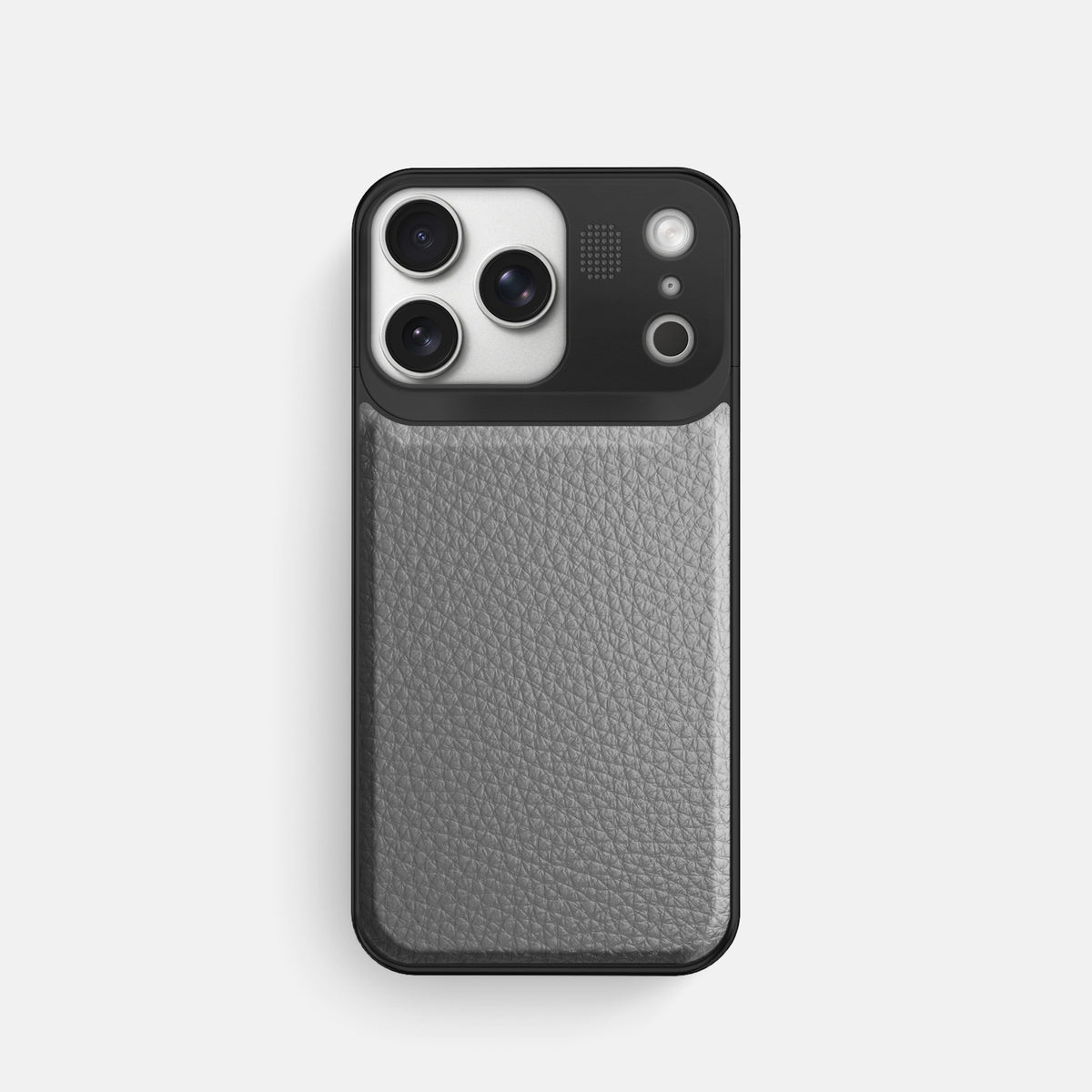 Metal Case For iPhone 17 Pro In Calf -1 | Souris-Black