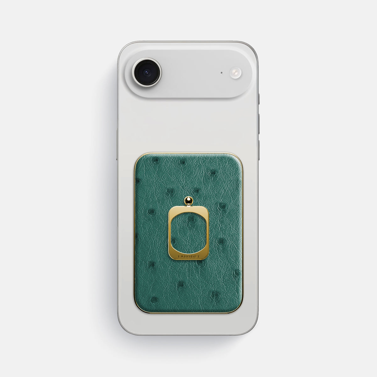 MagSafe Ring For iPhone 17 Air In Ostrich -2 | Forest-Green-Gold