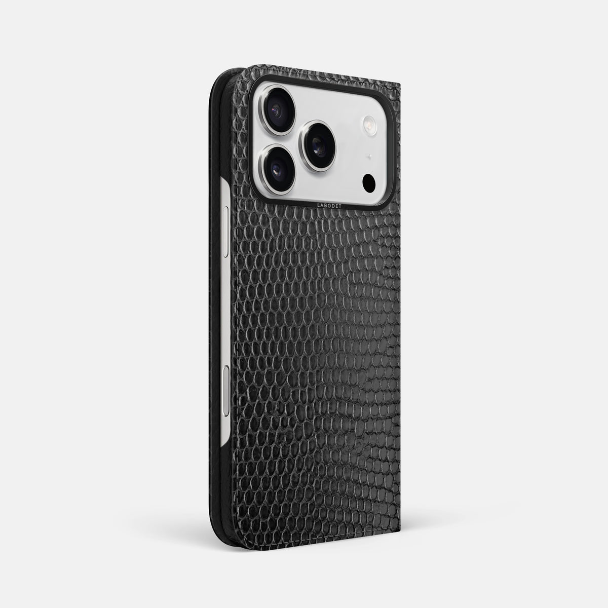 Folio Case For iPhone 17 Pro Max In Lizard -1 | Black-Black