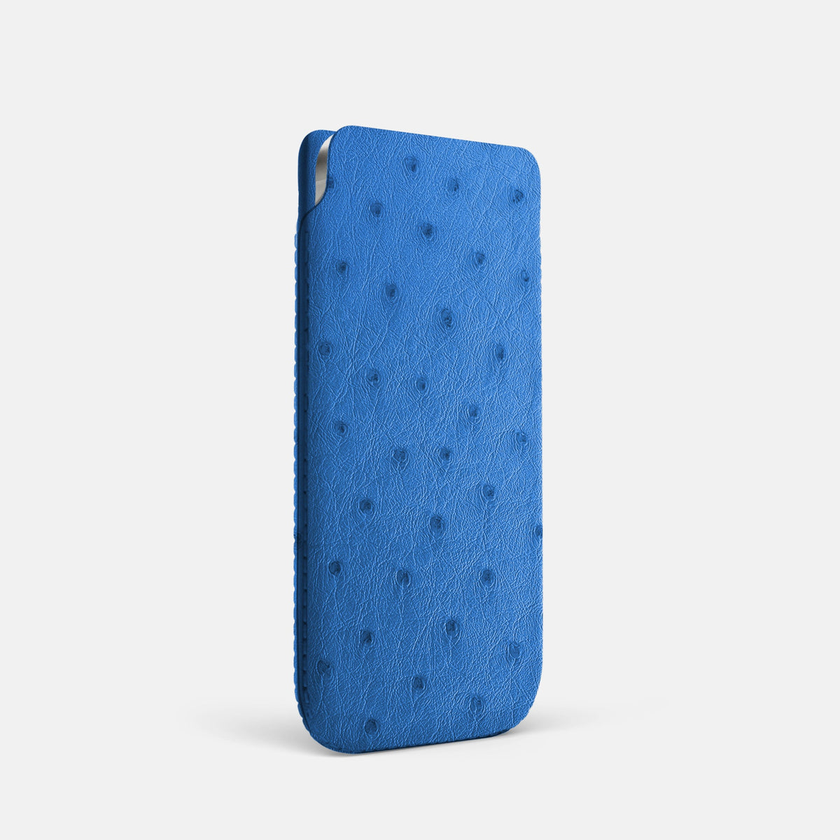 Pouch Case For iPhone 18 Pro In Ostrich -2 | Royal-Blue