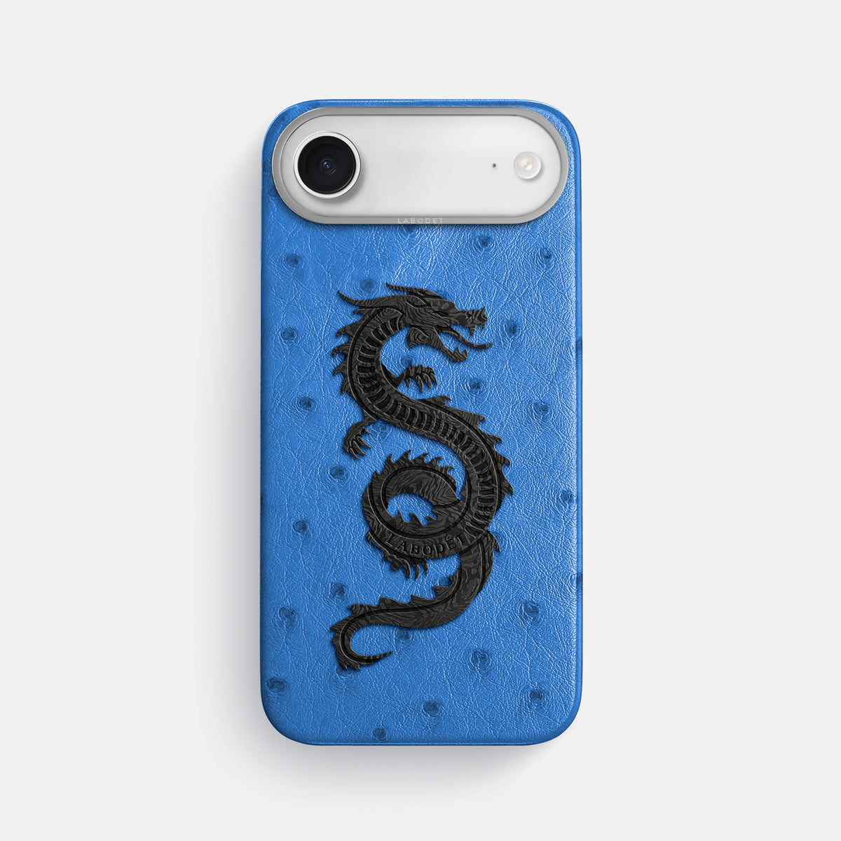 Classic Case With Carbon Dragon For iPhone 17 Air In Ostrich -1 | Royal-Blue-Steel