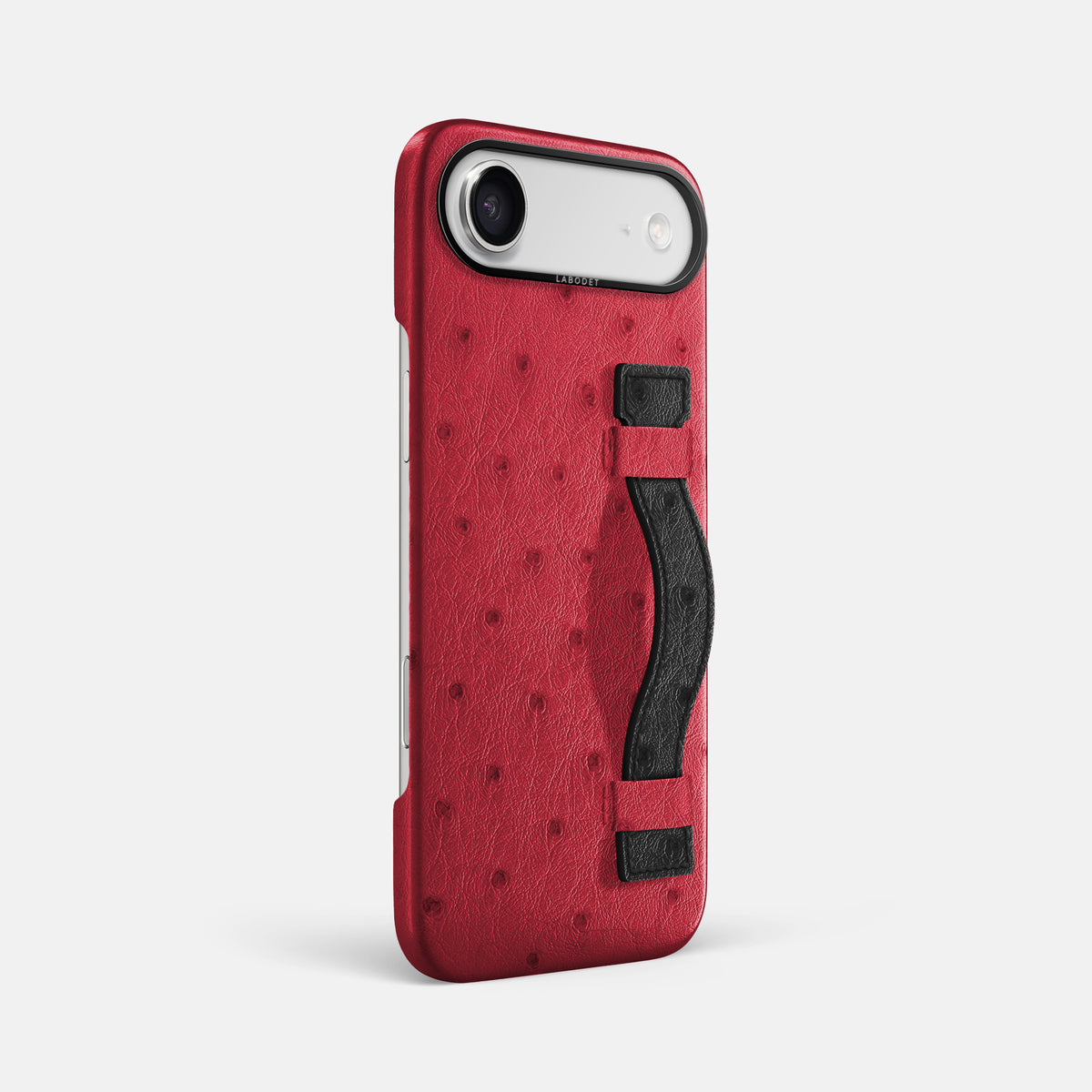 Handle Case Coloré For iPhone 17 Air In Ostrich -2 | Red-Black