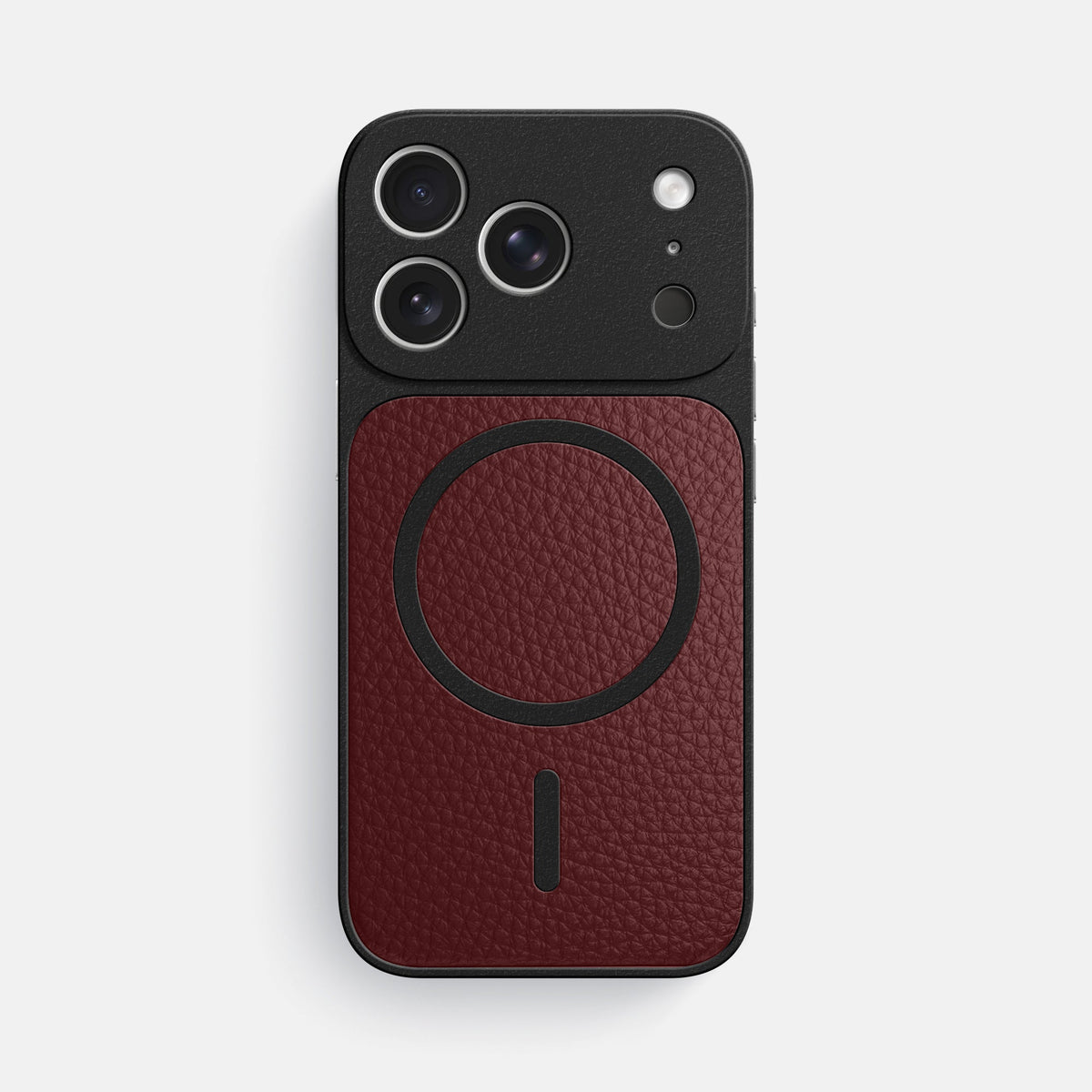 MagSafe Mask For iPhone 18 Pro Max In Calf -3 | Bordeaux