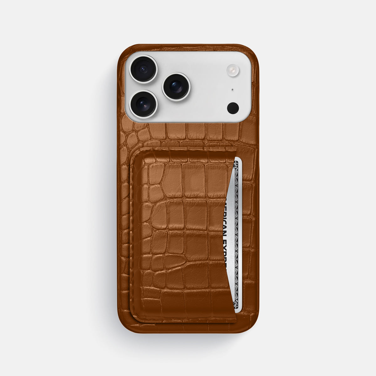 Slim Card Case For iPhone 17 Pro Max In Alligator -1 | Honey
