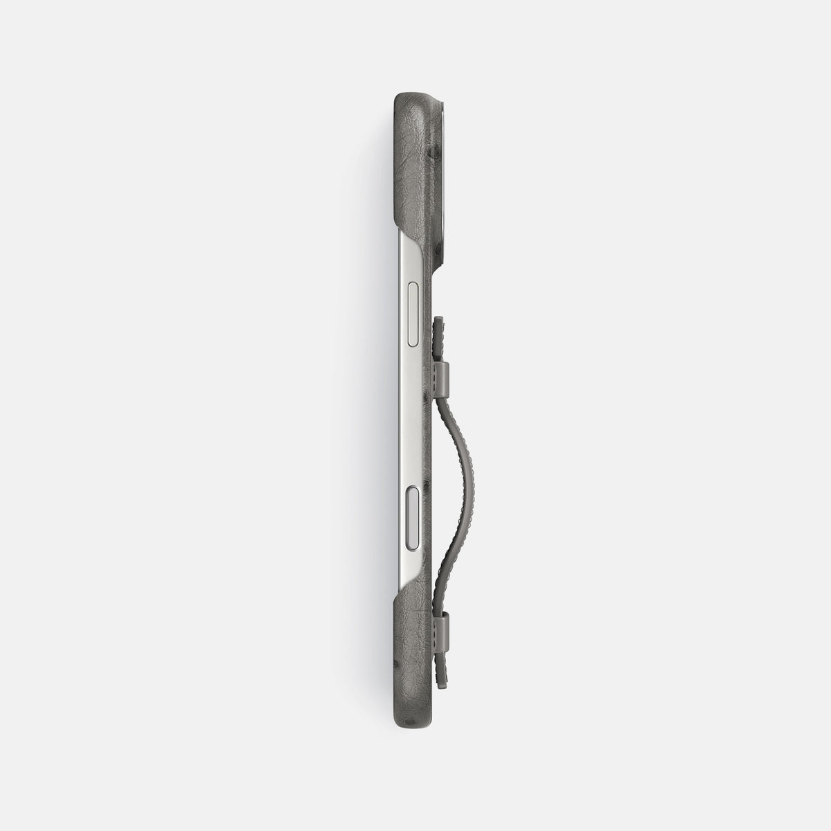 Handle Case For iPhone 17 Pro Max In Ostrich -3 | Grey-Steel