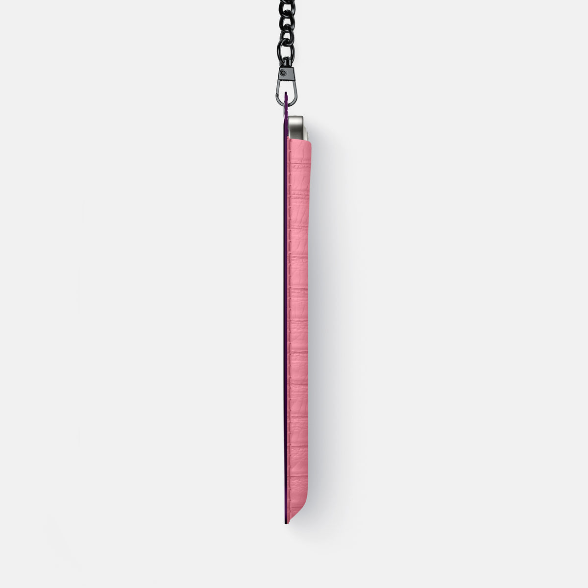 Crossbody Bag For iPhone 17 Pro Max In Python -4 | Pink-Black