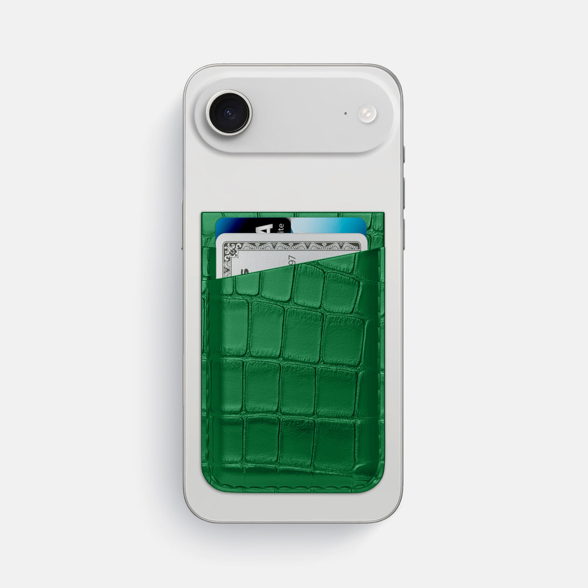 MagSafe Wallet For iPhone 17 Air In Alligator -1 | Forest-Green