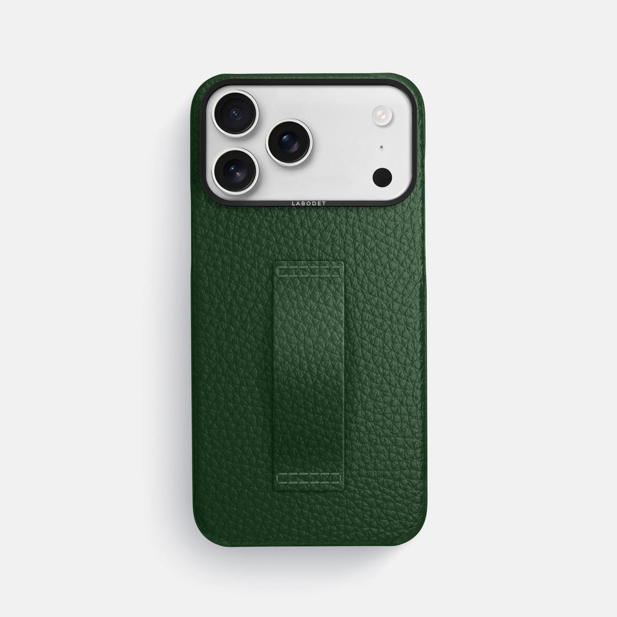 Finger Case For iPhone 18 Pro Max In Calf -1 | Dark-Green-Black