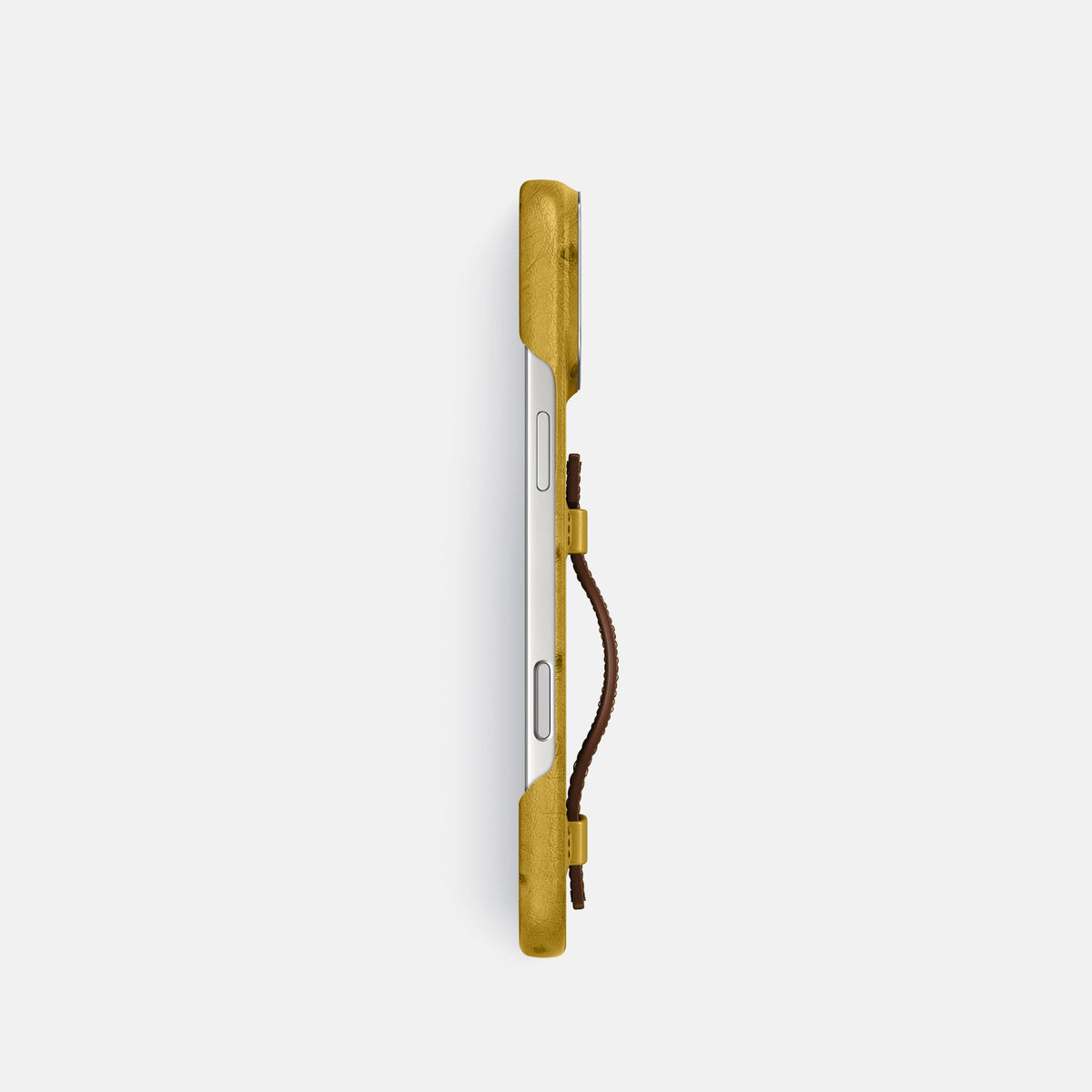 Handle Case Coloré For iPhone 18 Pro In Ostrich -3 | Gold-Steel