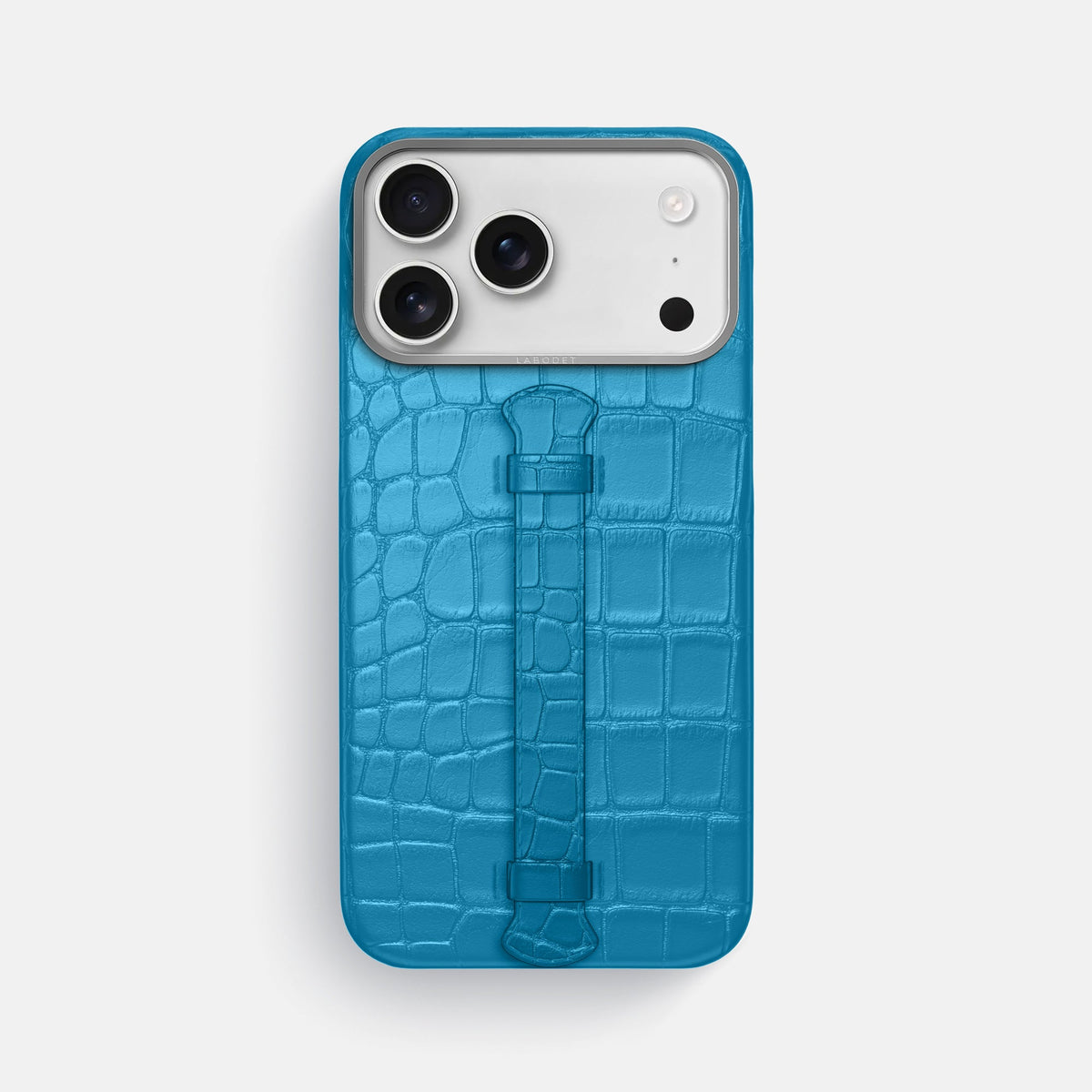 Center Handle For iPhone 18 Pro Max In Alligator -1 | Curaçao-Blue-Steel
