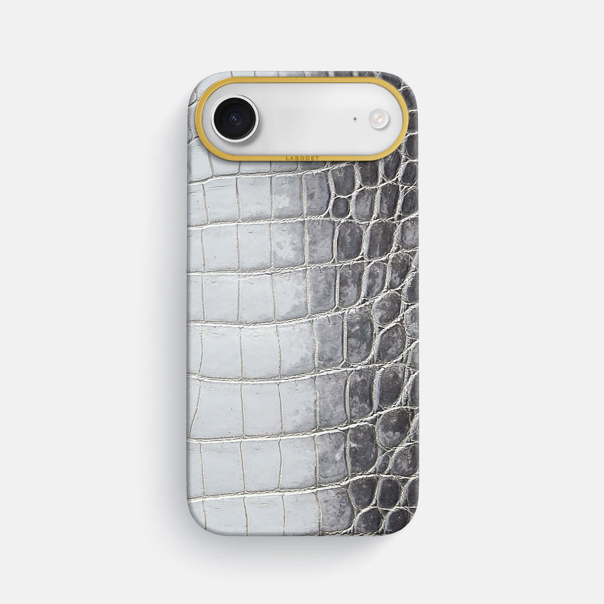 Classic Case For iPhone 17 Air In Himalayan Crocodile -1 | Silver-Gold