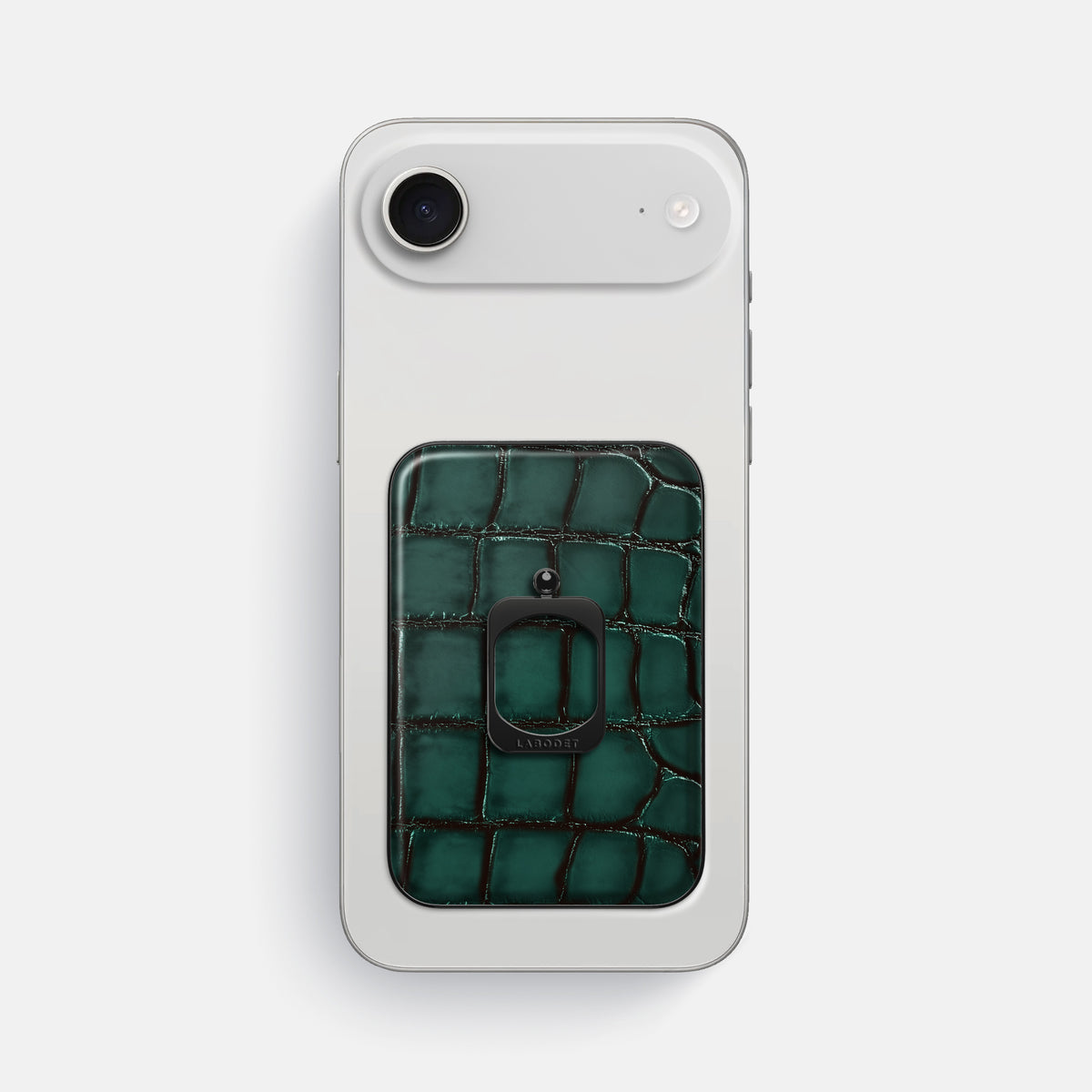 MagSafe Ring For iPhone 17 Air In Patina Alligator -2 | Green-Black