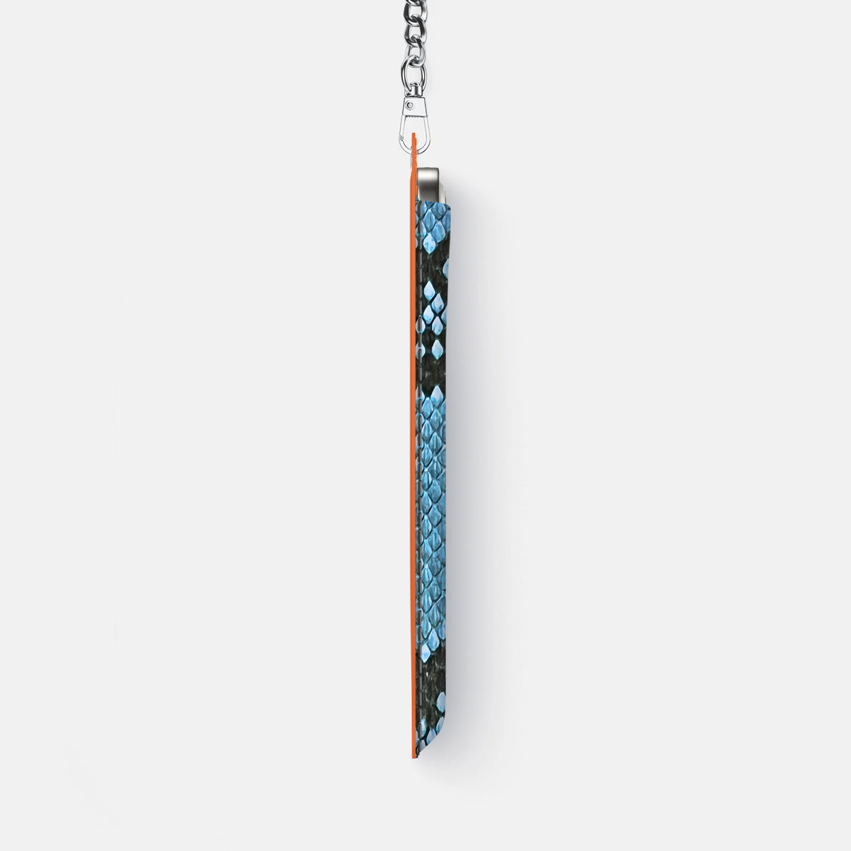 Crossbody Bag For iPhone 18 Pro Max In Deluxe Python -4 | Pacific-Blue-Steel
