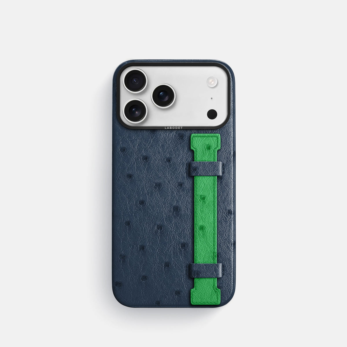 Handle Case Coloré For iPhone 18 Pro In Ostrich -1 | Navy-Blue-Black